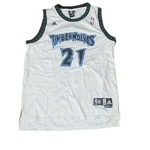 Vintage Adidas Minnesota Timberwolves Kevin Garnett Jersey Size XL White B11